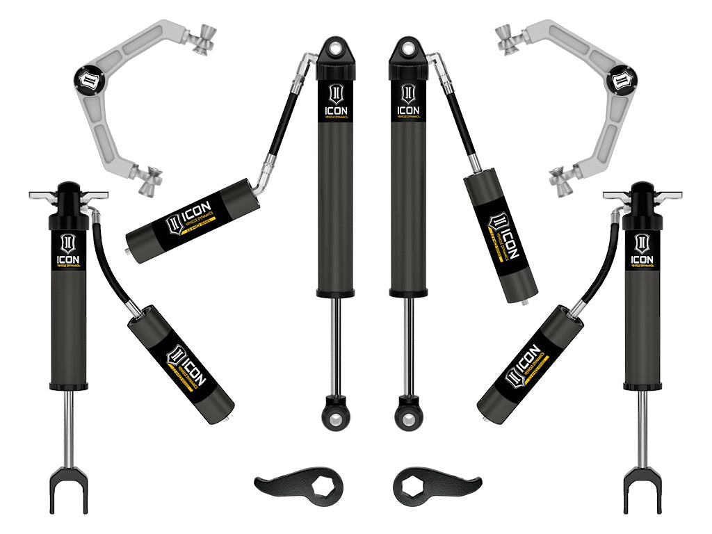 ICON 2020-2026 Chevrolet Silverado/GMC Sierra 2500/3500 HD, 2-3.5" Lift, Stage 2 Suspension System, Billet