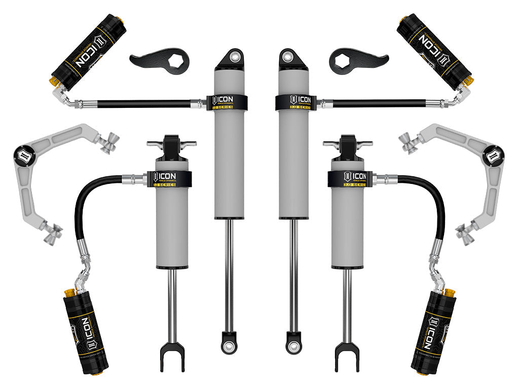 ICON 2020-2026 Chevrolet Silverado/GMC Sierra 2500/3500 HD, 2-3.5" Lift, Stage 1 3.0 Suspension System, Billet