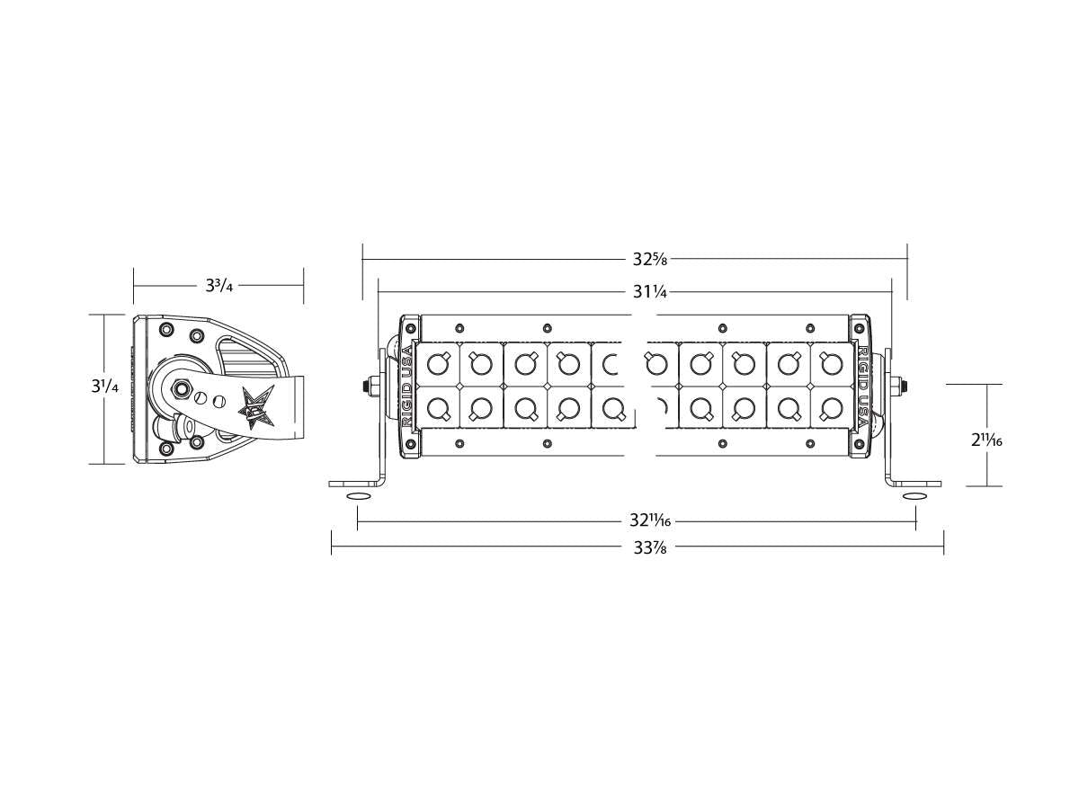 RIGID 30" E-Series PRO White Spot/Driving LED Light Bar