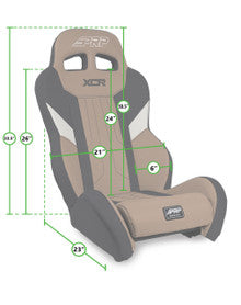 XCR Suspension Seat (Pair with Mounts) (Custom) for Honda (Rear)