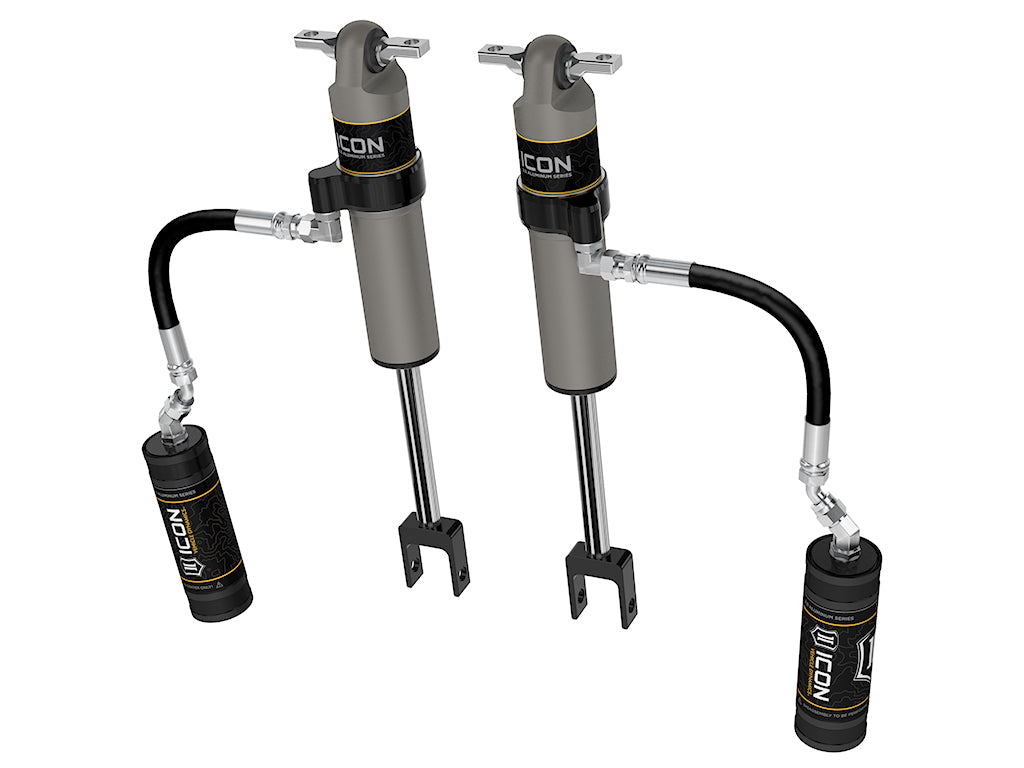 ICON 2011-2026 Chevrolet Silverado/GMC Sierra 2500/3500 HD, 0-3.5” Lift, Front, V.S. 2.5 Aluminum Series Shock Absorbers, Remote Reservoir, Pair