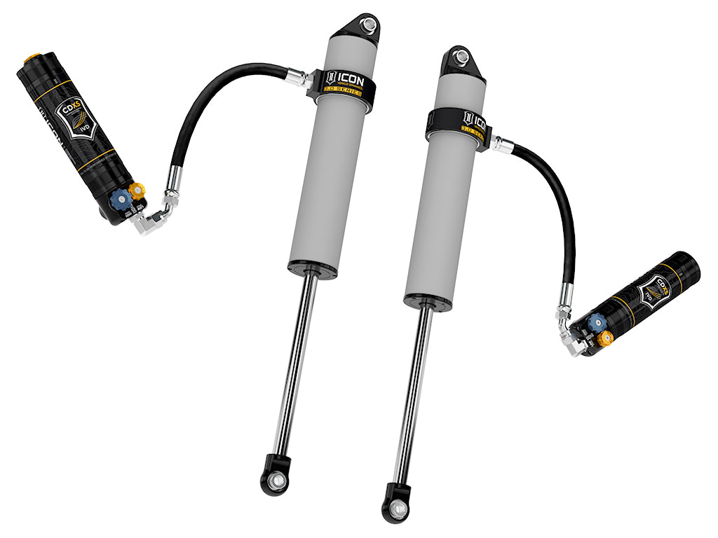 ICON 2011-2026 GM 2500/3500 HD, 0-2" Lift, Rear, V.S. 3.0 Series Shock Absorbers, Remote Reservoir w/ CDXS, Pair