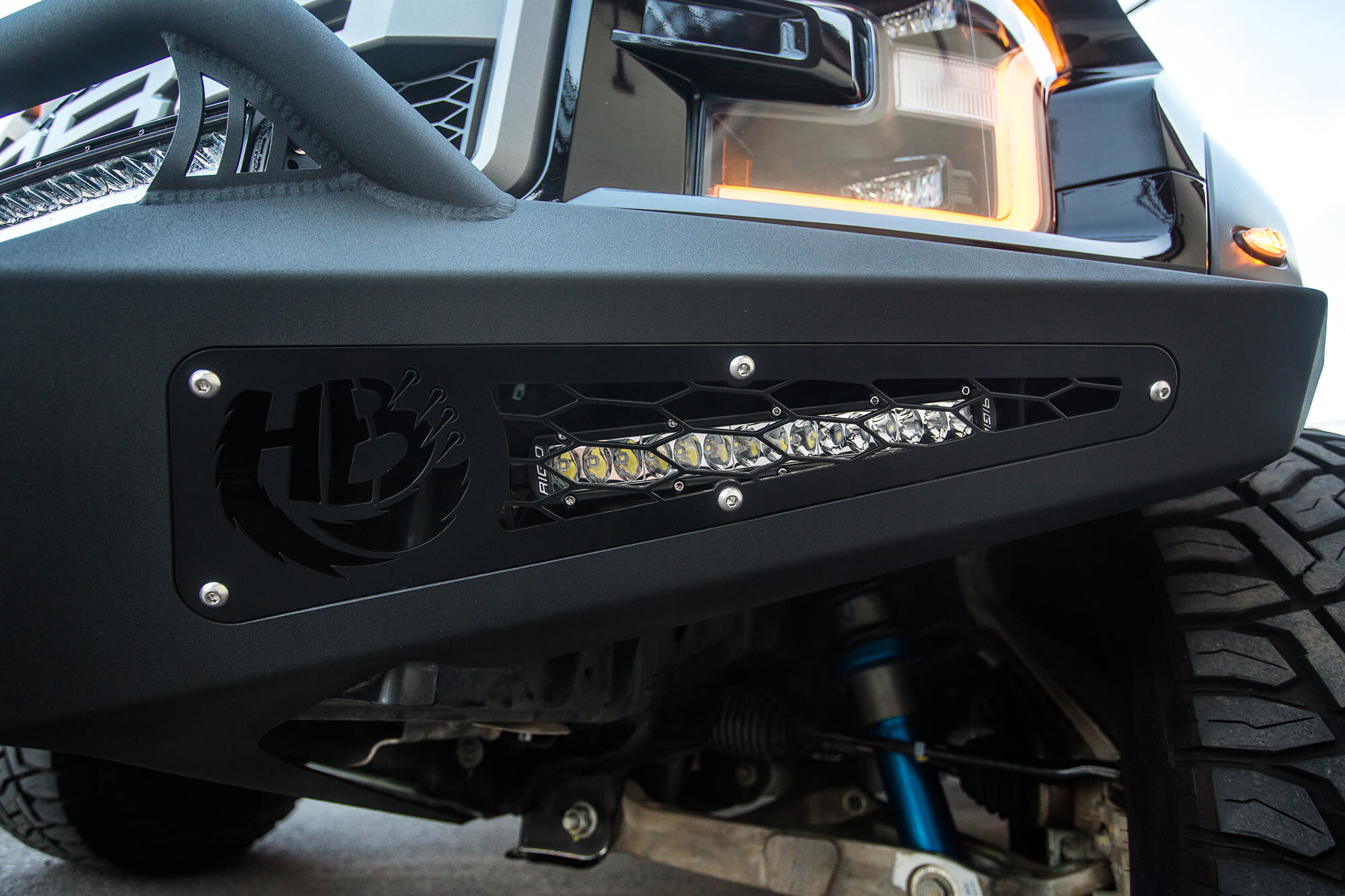 2017-2020 Ford F-150 Raptor HoneyBadger Front Bumper with Winch Mount | Heritage