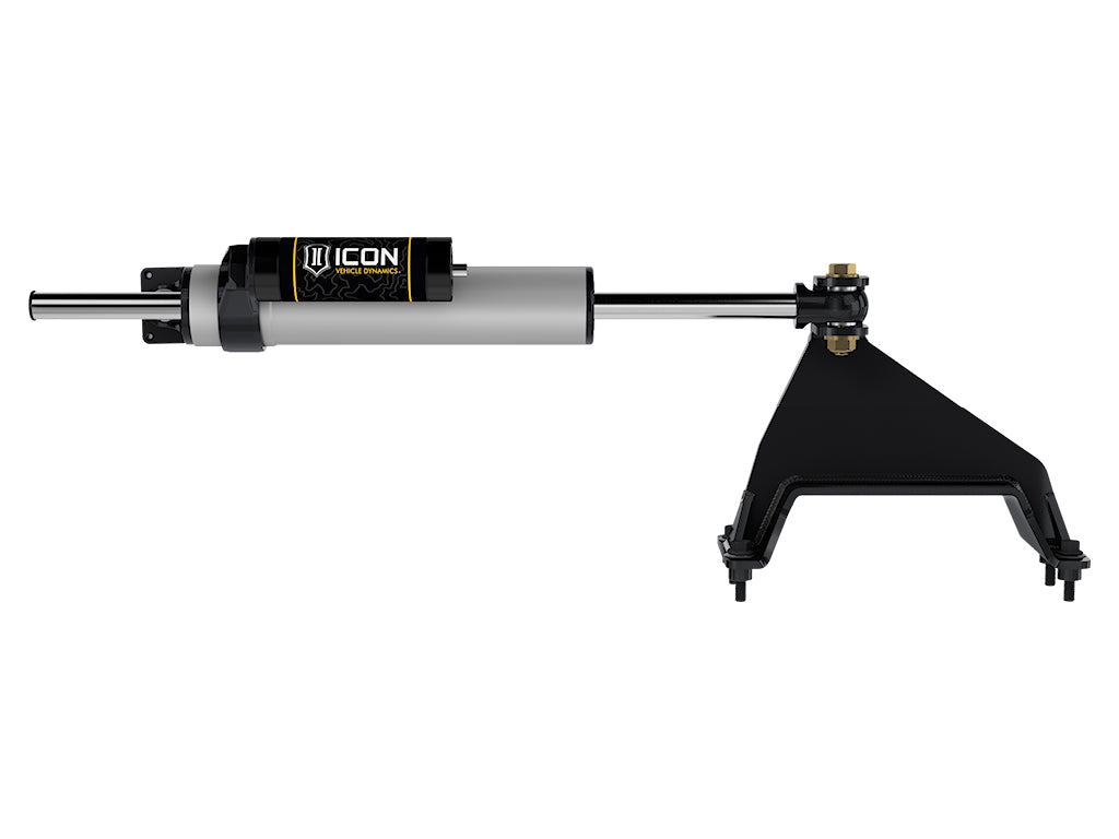 ICON 2023-2025 F-250/F-350 Ford Super Duty 4WD, 2.5 Centerline Steering Stabilizer Kit, Piggyback Reservoir