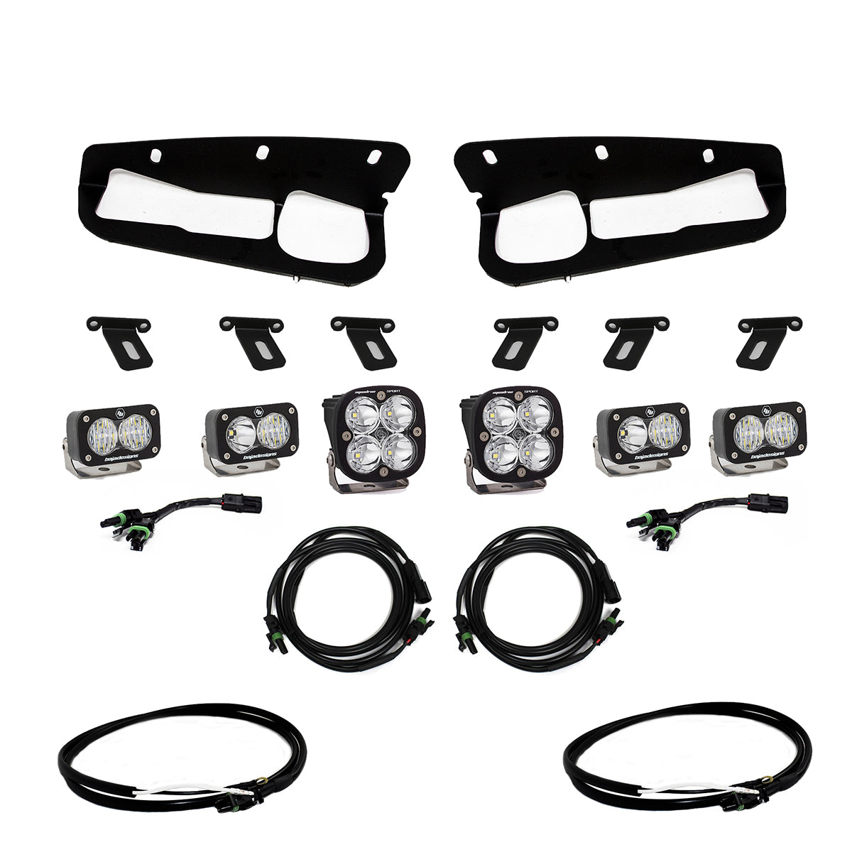 Ford Squadron Sport/S2 Sport Fog Pocket Light Kit - Ford 2021-2026 Bronco; 2022-2026 Bronco Raptor