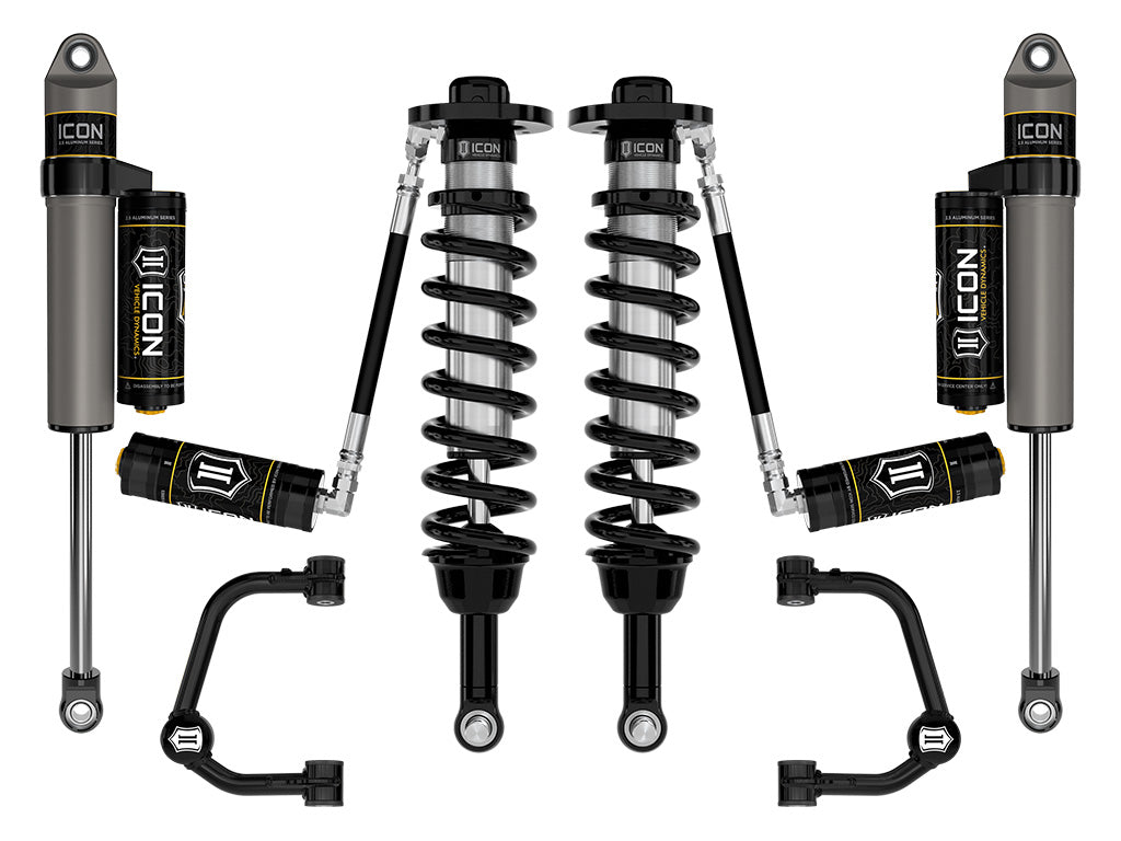 ICON 2021-2025 Ford F-150 4WD, 2.75-3.5" Lift, Stage 3 Suspension System, Tubular