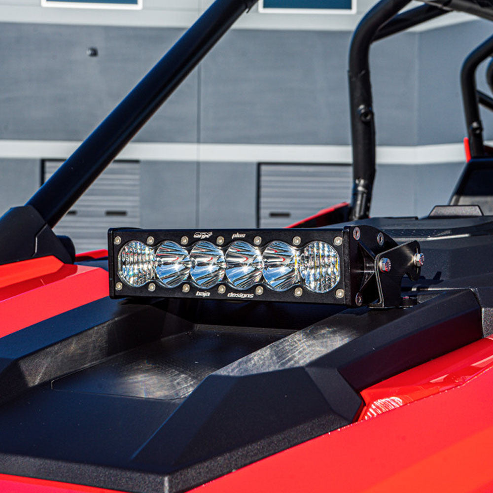 Polaris OnX6+ 10 Inch Hood Mount Light Bar Kit - Polaris 2020-2026 RZR Pro XP; 2022-2024 RZR Turbo R