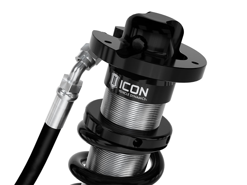 ICON 2005-2023 Toyota Tacoma, 0-3.5"/0-2.75" Lift, Front, V.S. 2.5 Series Coilover Kit, Extended Travel, Remote Reservoir w/ CDXS, Pair