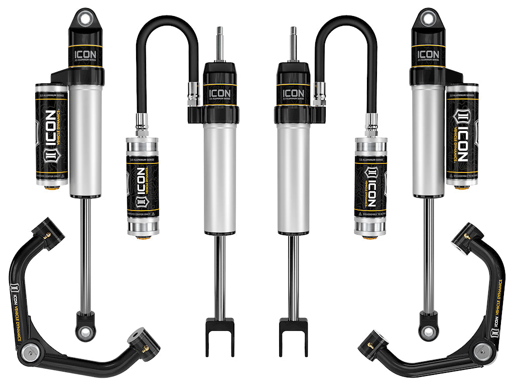 ICON 2020-2026 GM 2500/3500 HD, 0-2" Lift, Stage 2 Suspension System, Tubular