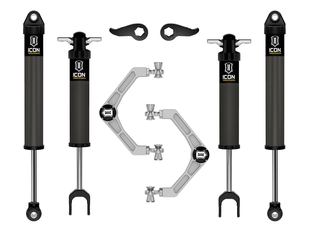 ICON 2020-2026 Chevrolet Silverado/GMC Sierra 2500/3500 HD, 2-3.5" Lift, Stage 1 Suspension System, Billet