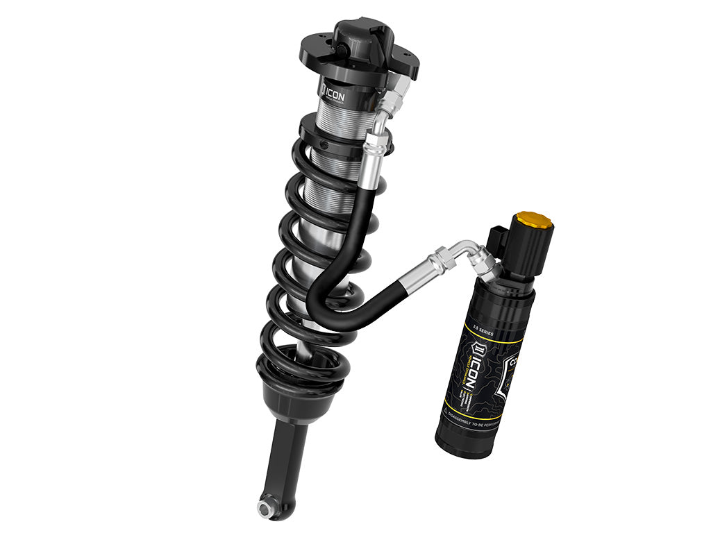 ICON 2005-2023 Toyota Tacoma, 0-3.5"/0-2.75" Lift, Front, V.S. 2.5 Series Coilover Kit, Extended Travel, Remote Reservoir w/ CDEV, Pair
