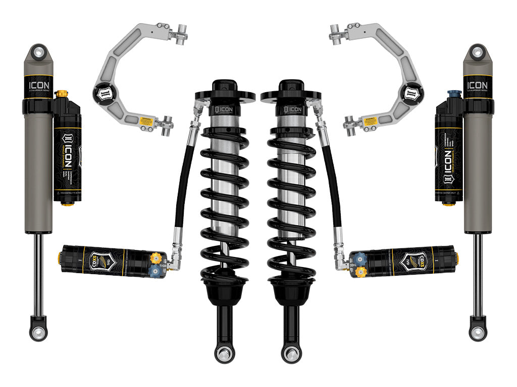 ICON 2021-2025 Ford F-150 Tremor, 2.5-3" Lift, Stage 4 Suspension System, Billet, CDXS