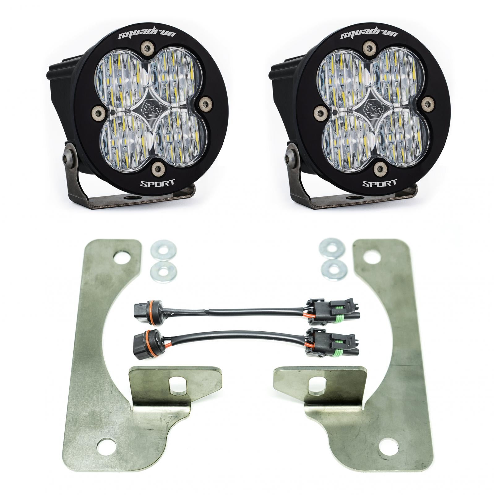 Jeep JL/JT Squadron-R Sport Fog Pocket Light Kit - Jeep 2020-2026 Gladiator; 2018-2026 Wrangler JL