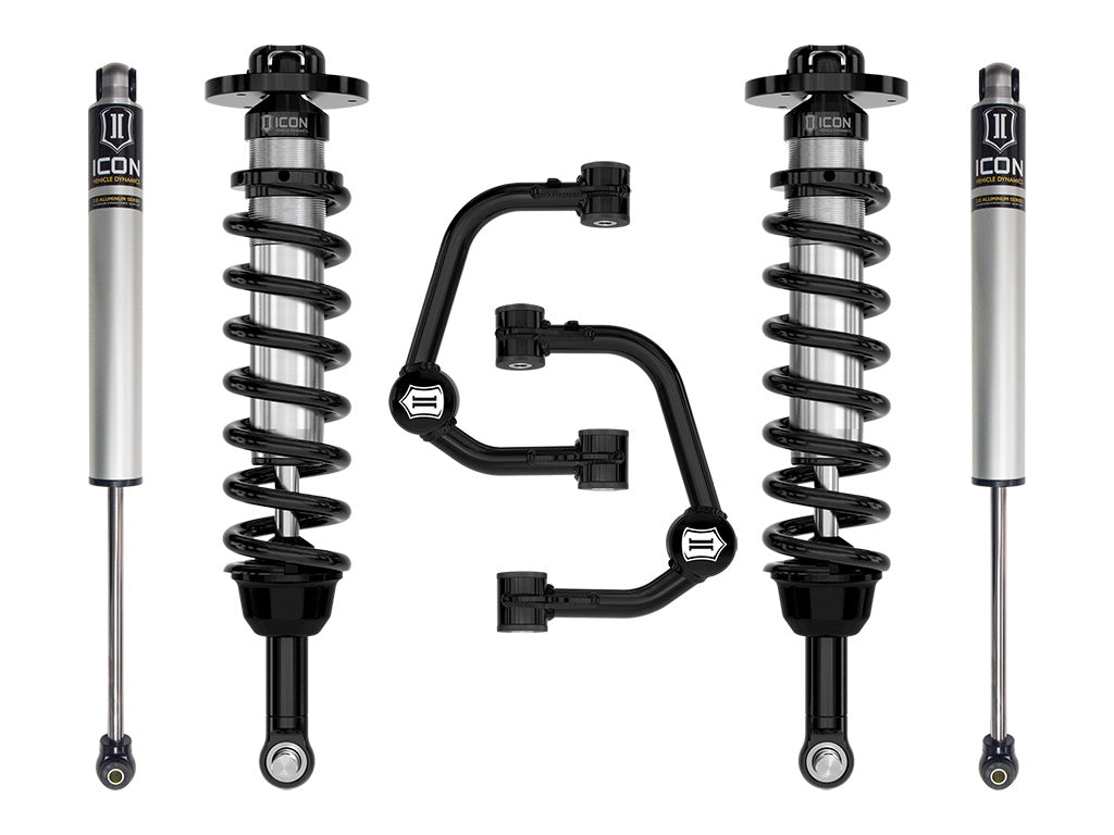 ICON 2021-2025 Ford F-150 4WD, 2.75-3.5" Lift, Stage 1 Suspension System, Tubular