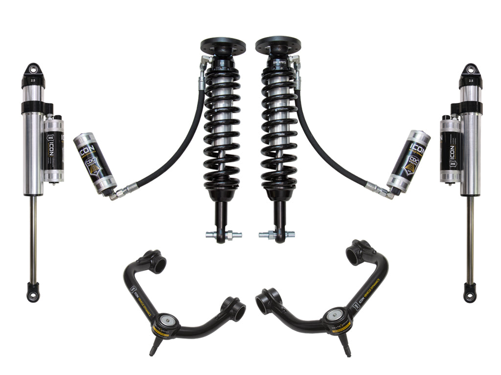 ICON 2014 Ford F-150 2WD, 1.75-2.63" Lift, Stage 4 Suspension System, Tubular