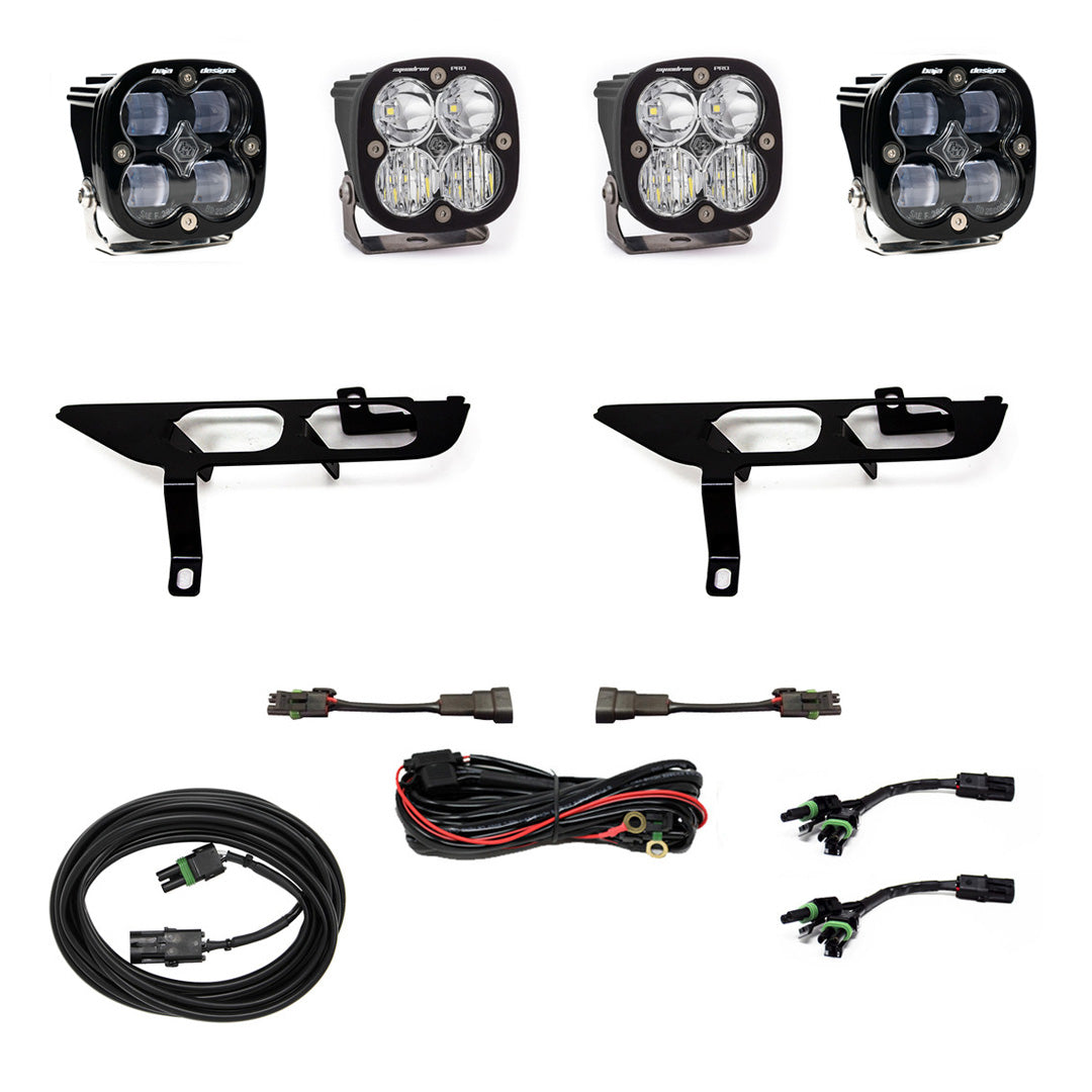 Ford Squadron SAE/Pro Fog Pocket Light Kit - Ford 2021-23 F-150