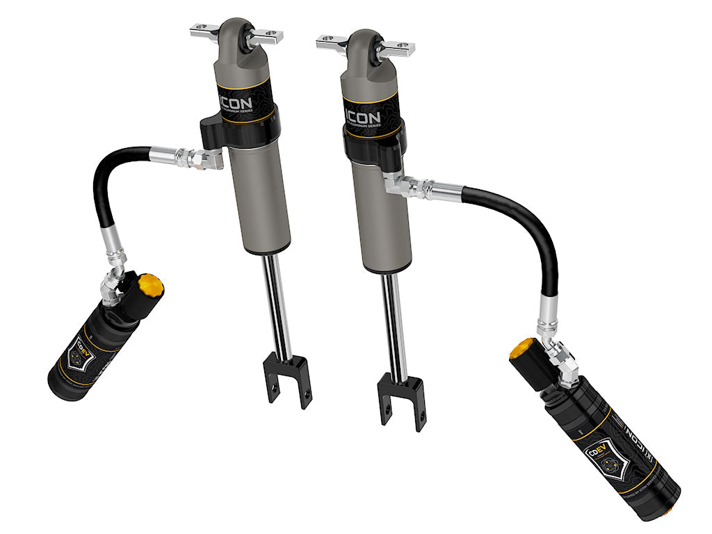 ICON 2020-2026 Chevrolet Silverado/GMC Sierra 2500/3500 HD, 0-3.5” Lift, Front, V.S. 2.5 Aluminum Series Shock Absorbers, Remote Reservoir w/ CDEV, Pair