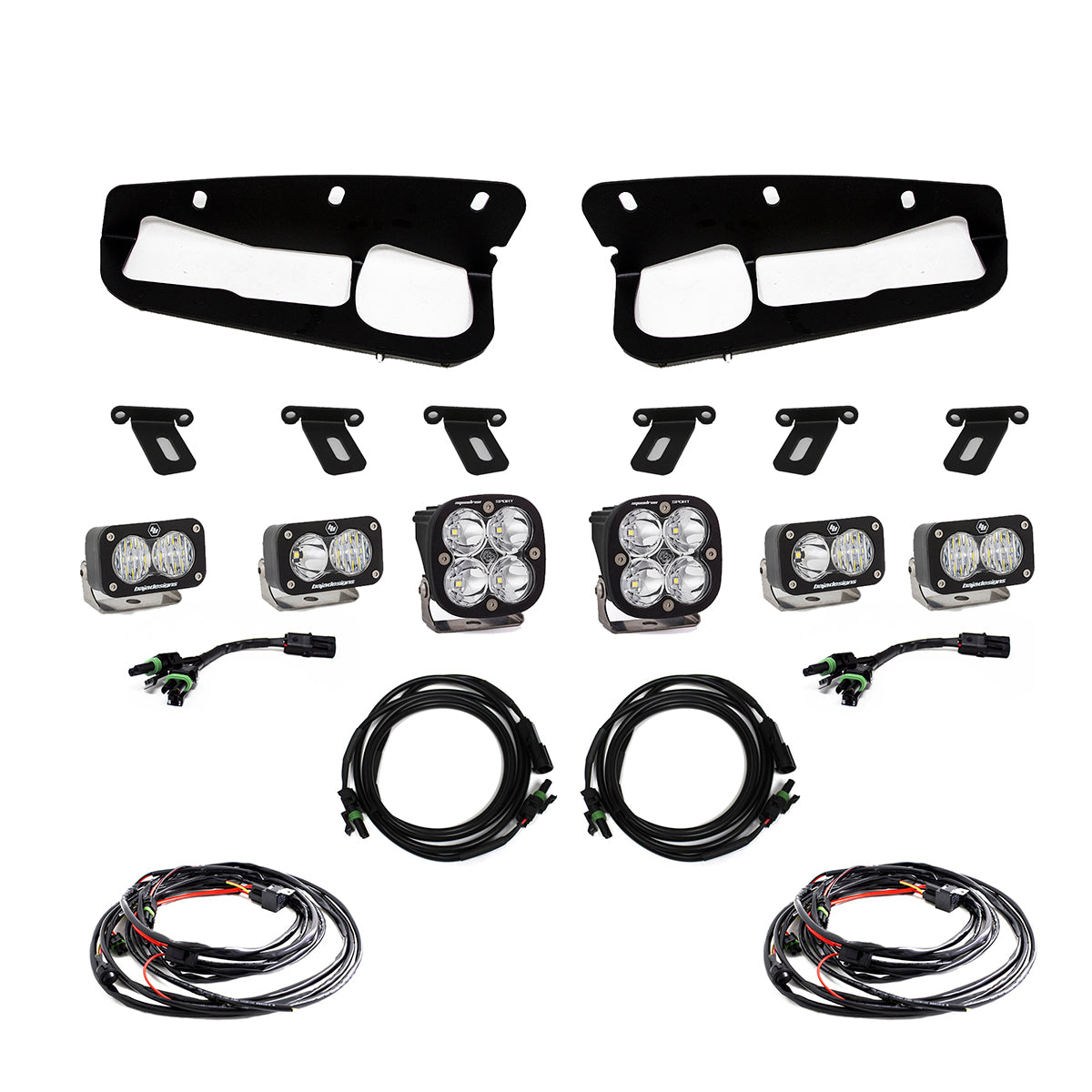 Ford Squadron Sport/S2 Sport Fog Pocket Light Kit - Ford 2021-2026 Bronco; 2022-2026 Bronco Raptor