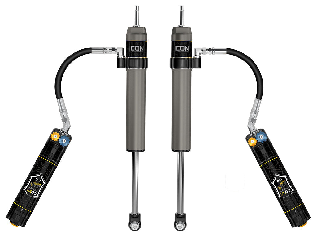 ICON 2022-2026 Toyota Tundra, 3-3.5" Lift, Rear, V.S. 2.5 Aluminum Series Shock Absorbers, Remote Reservoir w/ CDXS, Pair