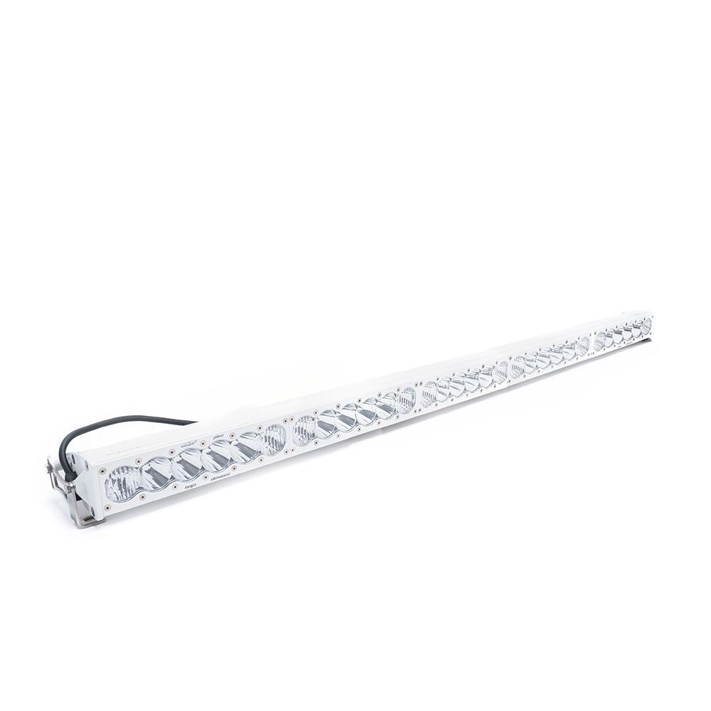 OnX6+ White Straight LED Light Bar (10 Inch; Driving/Combo; Clear) Baja Designs