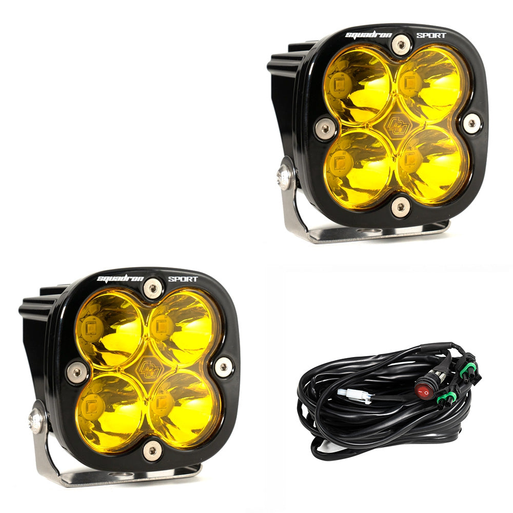 Squadron Sport Black LED Auxiliary Light Pod Pair -
