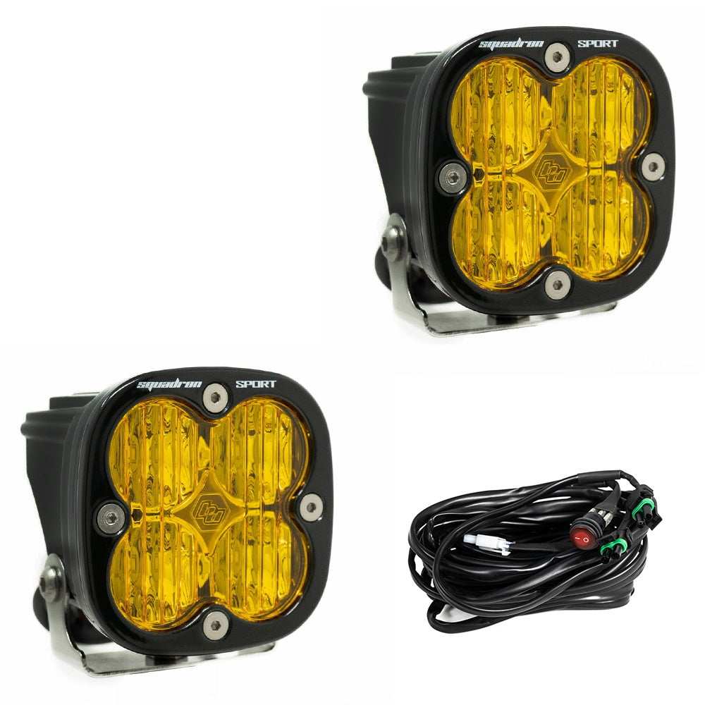 Squadron Sport Black LED Auxiliary Light Pod Pair -