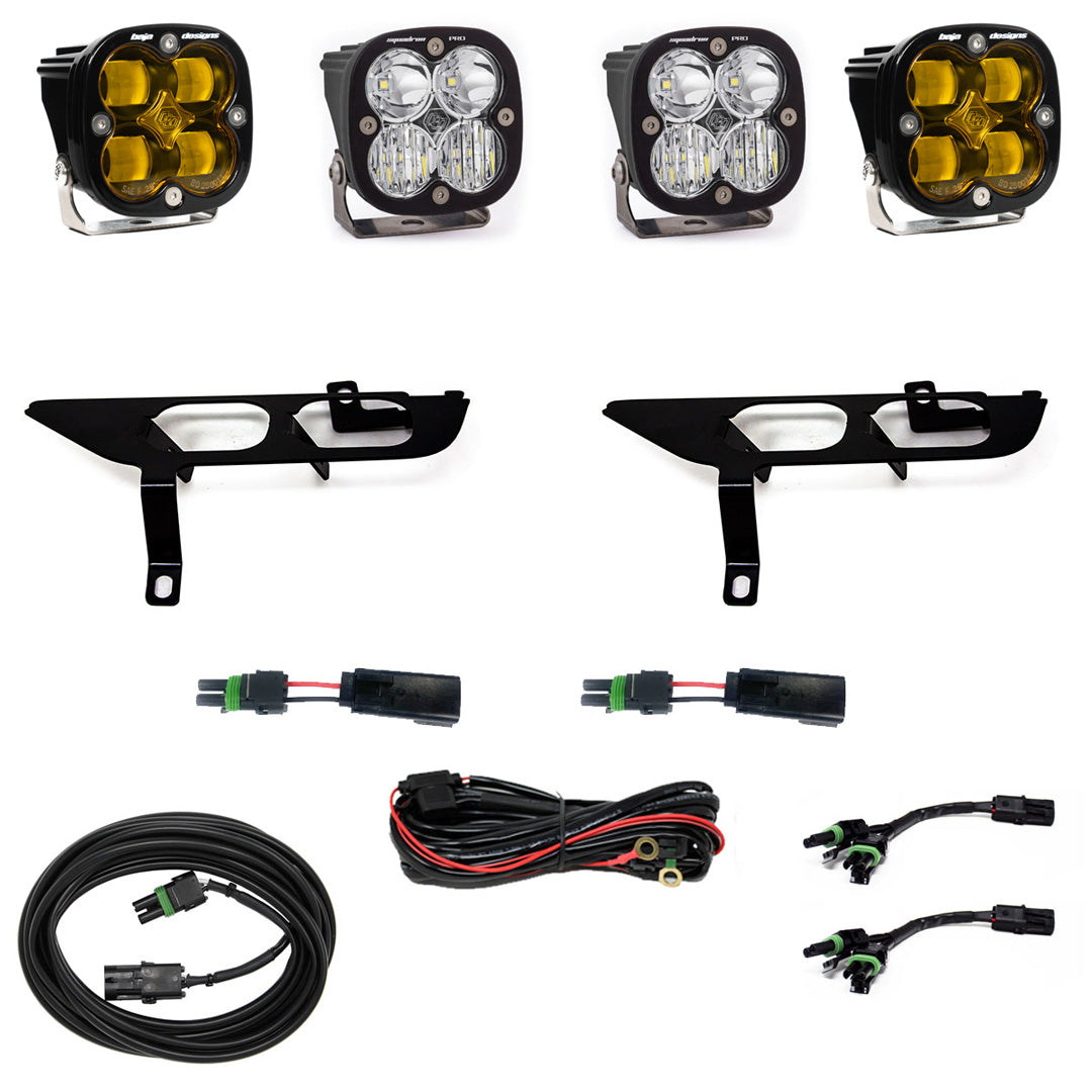 Ford Squadron SAE/Pro Fog Pocket Light Kit - Ford 2021-23 F-150
