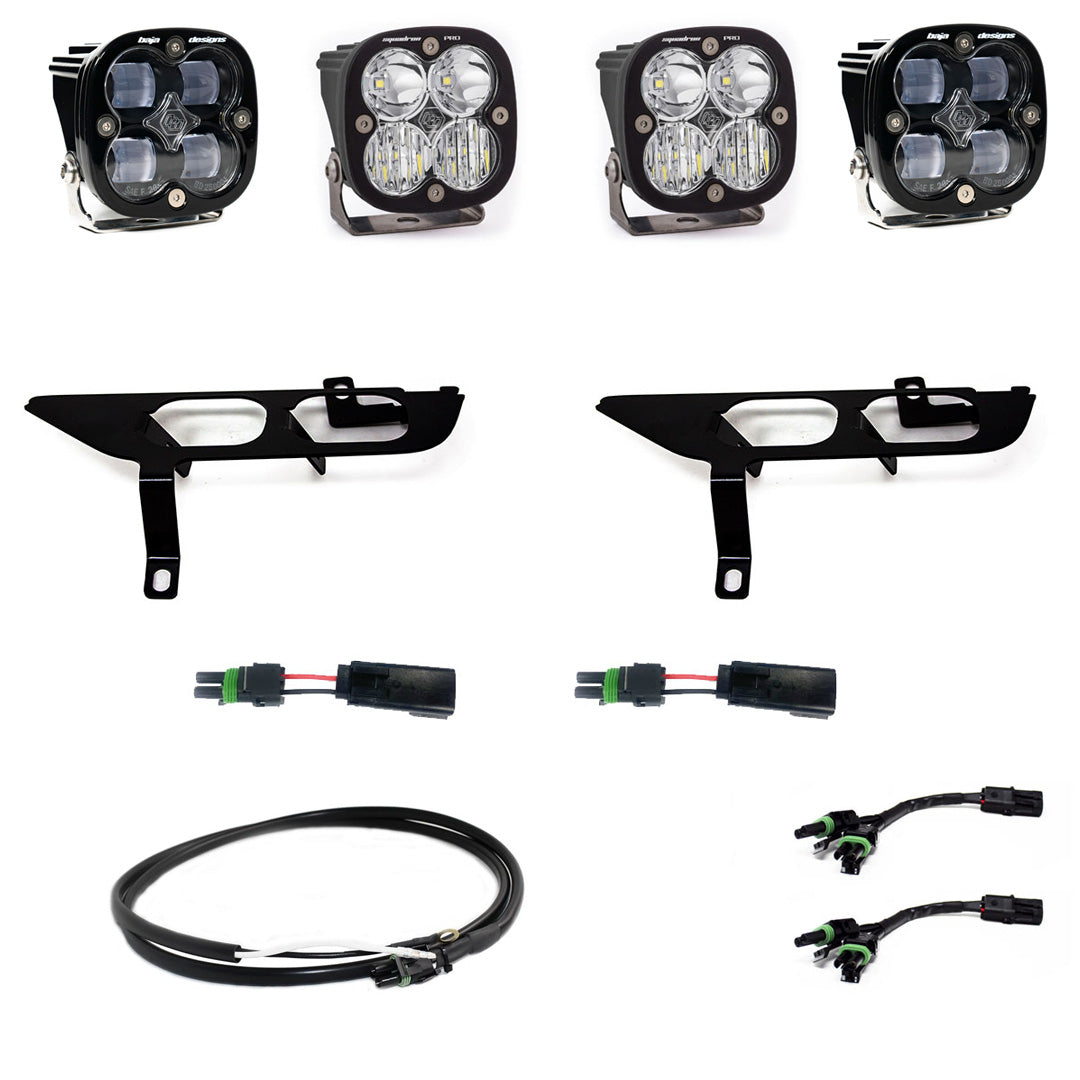 Ford Squadron SAE/Pro Fog Pocket Light Kit - Ford 2021-23 F-150