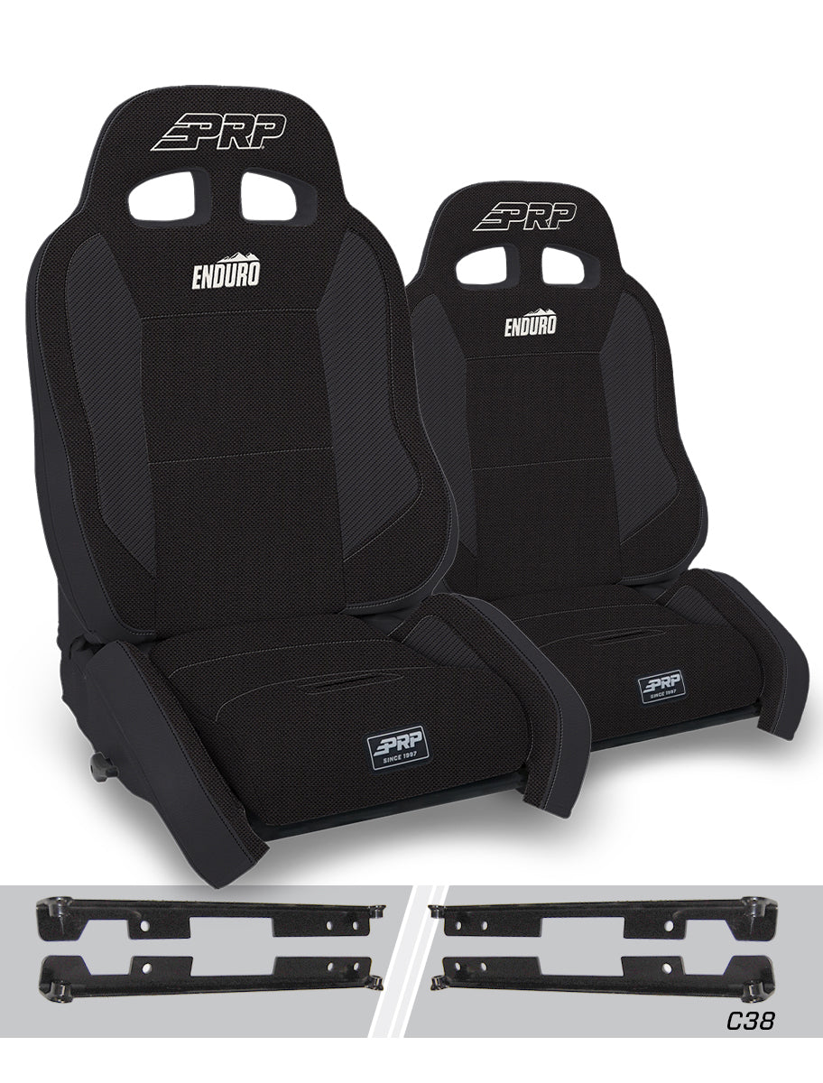 Enduro Elite Suspension Seat - Crawl Edition, Kit for Jeep Wrangler JK/JKU (Pair)