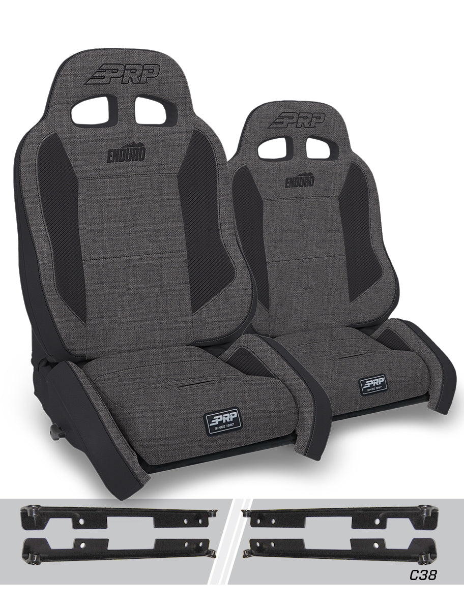 Enduro Elite Suspension Seat - Crawl Edition, Kit for Jeep Wrangler JK/JKU (Pair)