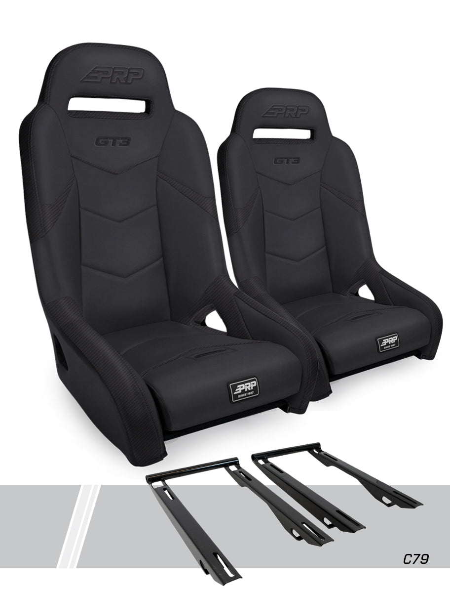 GT3 Suspension Seats Kit for Polaris RZR PRO XP, PRO R, Turbo R, PRO S (Pair)