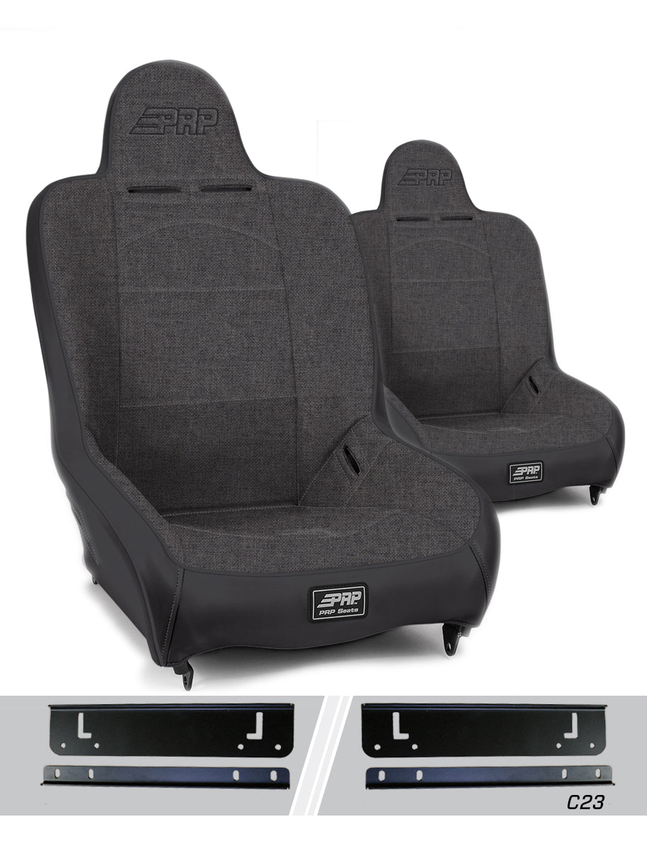 Premier High Back Suspension Seats Kit for 97-02 Jeep Wrangler TJ (Pair)