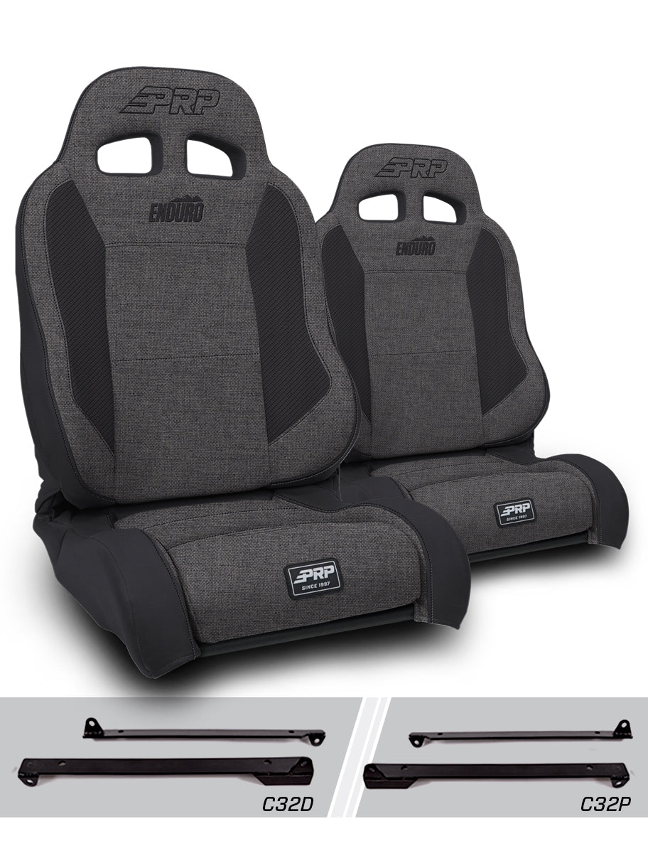 Enduro Elite Suspension Seat - Trek Edition, Kit for Jeep Wrangler CJ7/YJ (Pair)