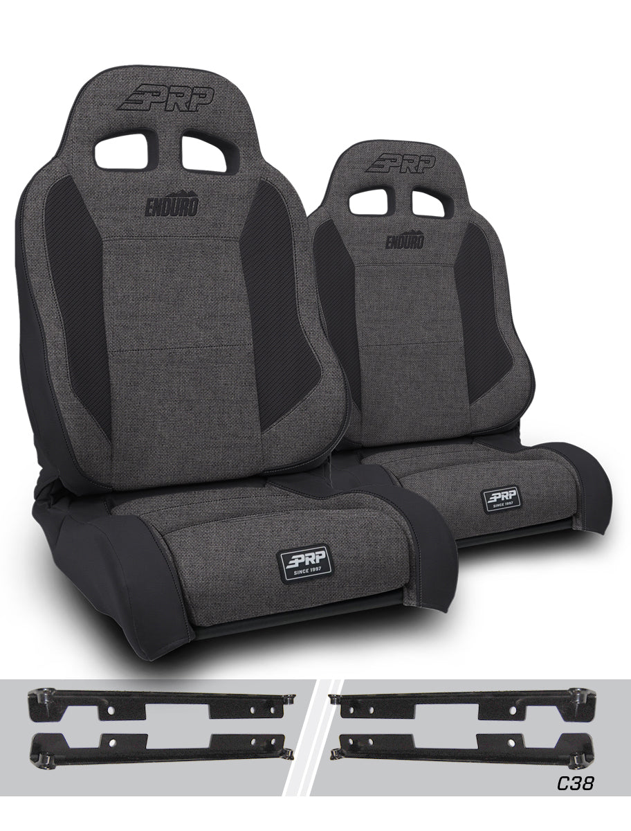 Enduro Elite Suspension Seat - Trek Edition, Kit for Jeep Wrangler JK/JKU (Pair)