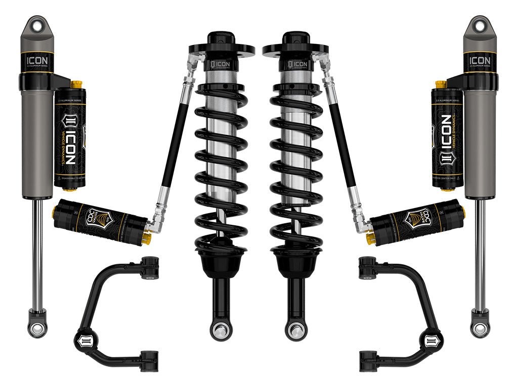 ICON 2021-2025 Ford F-150 4WD, 2.75-3.5" Lift, Stage 4 Suspension System, Tubular, CDCV