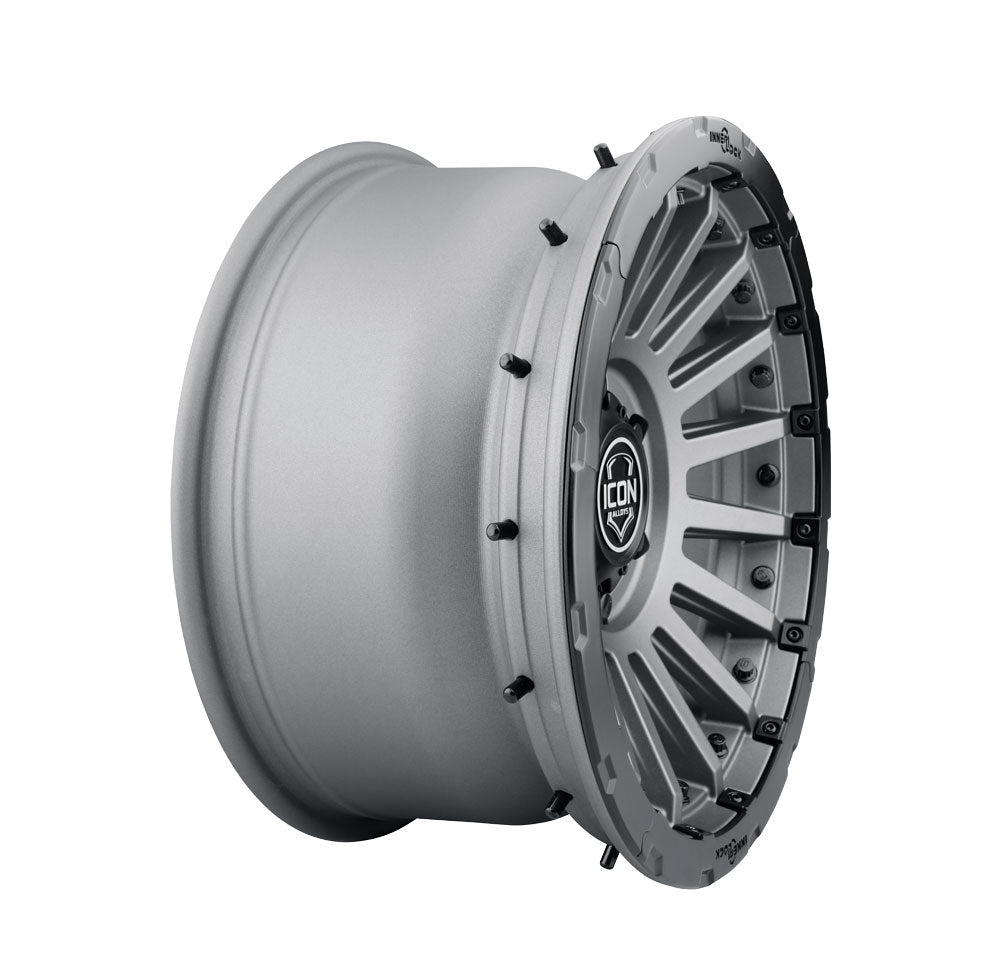 ICON Alloys Recon Pro, Charcoal, 18 x 9 / 6 x 5.5, 0mm Offset, 5" BS
