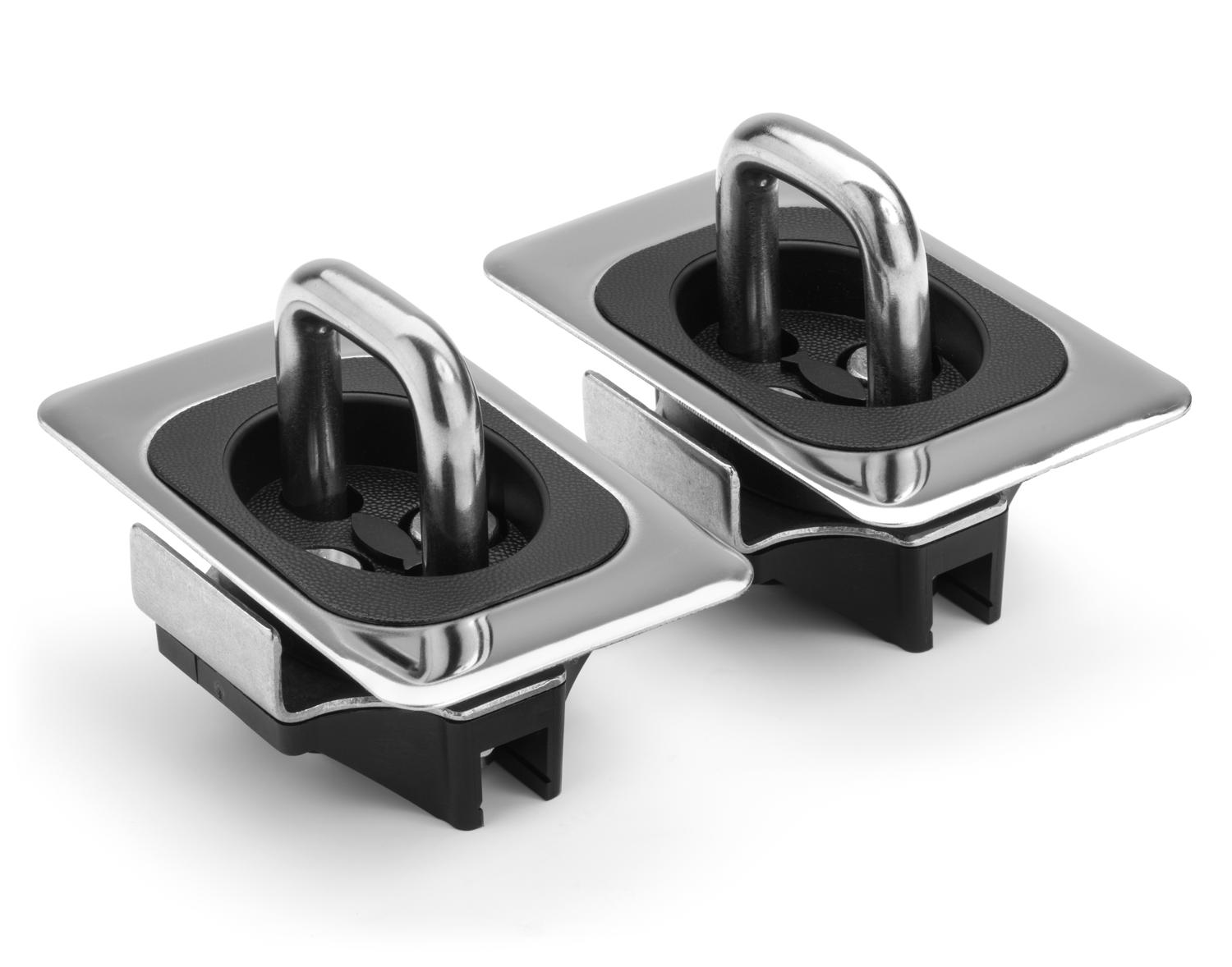 Stainless Steel Flush Fit Retractable Tie-Down Anchors - 1995+ Dodge RAM 2500, 3500 with Dually Bed