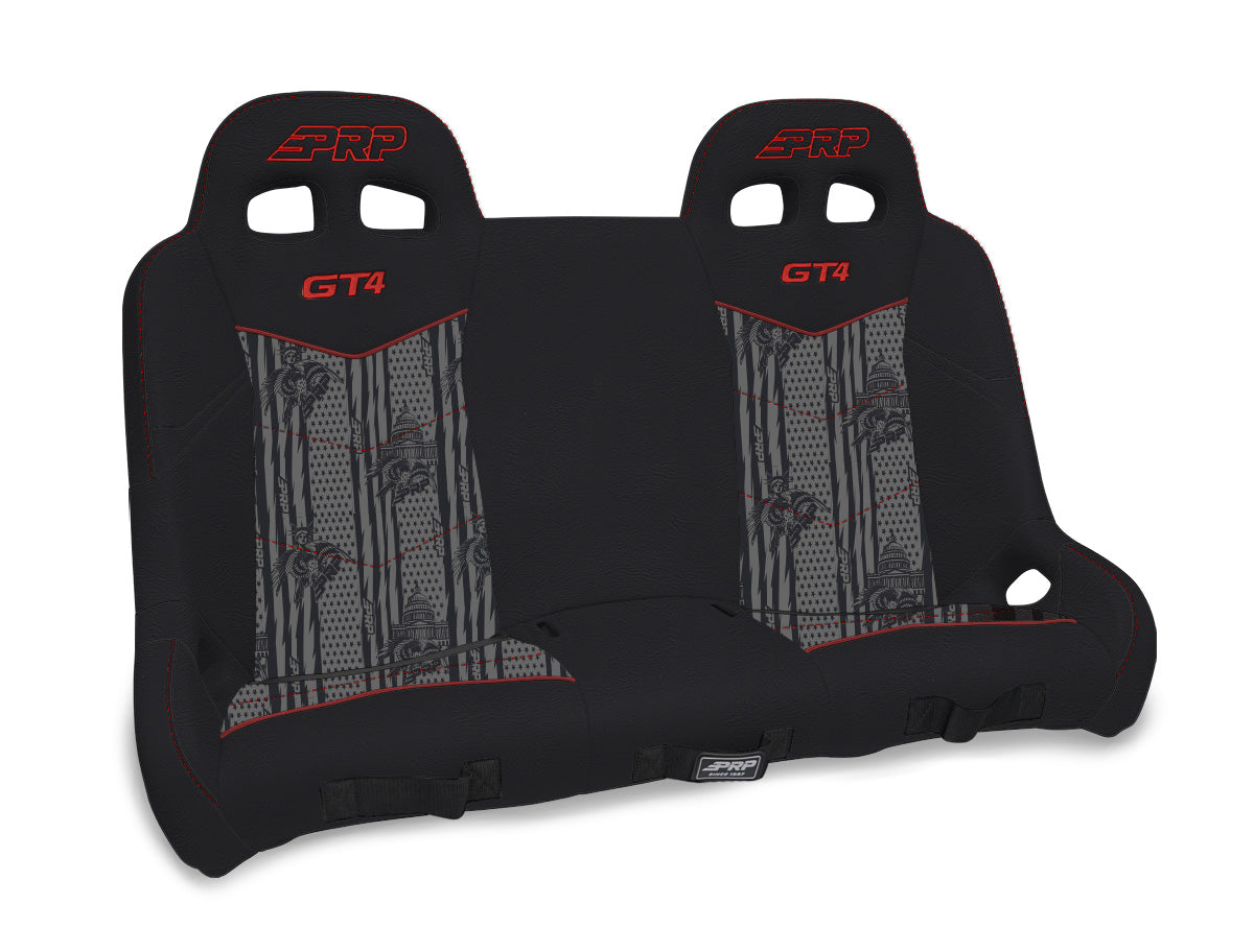 GT4 Quick Release Rear Suspension Bench Seat for Polaris RZR PRO XP4, PRO R4, PRO S4, Turbo R4