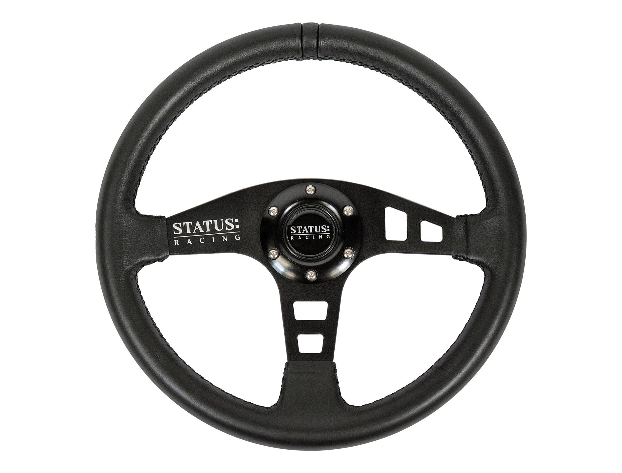 SR Flat Leather Steering Wheel