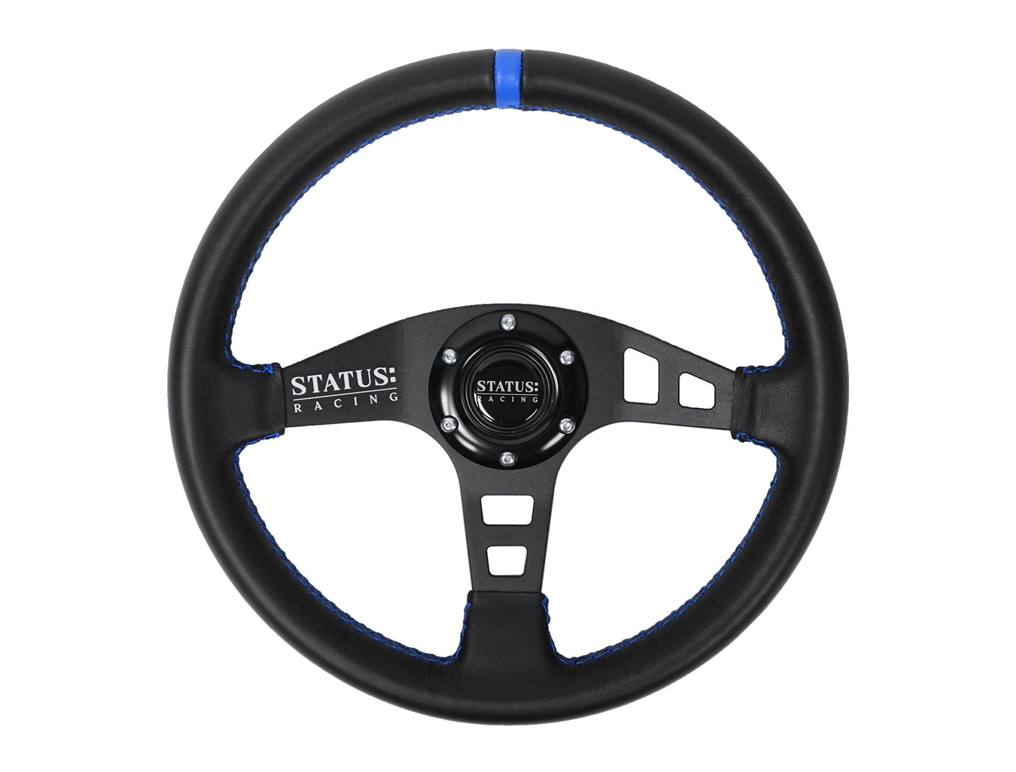 SR Flat Leather Steering Wheel