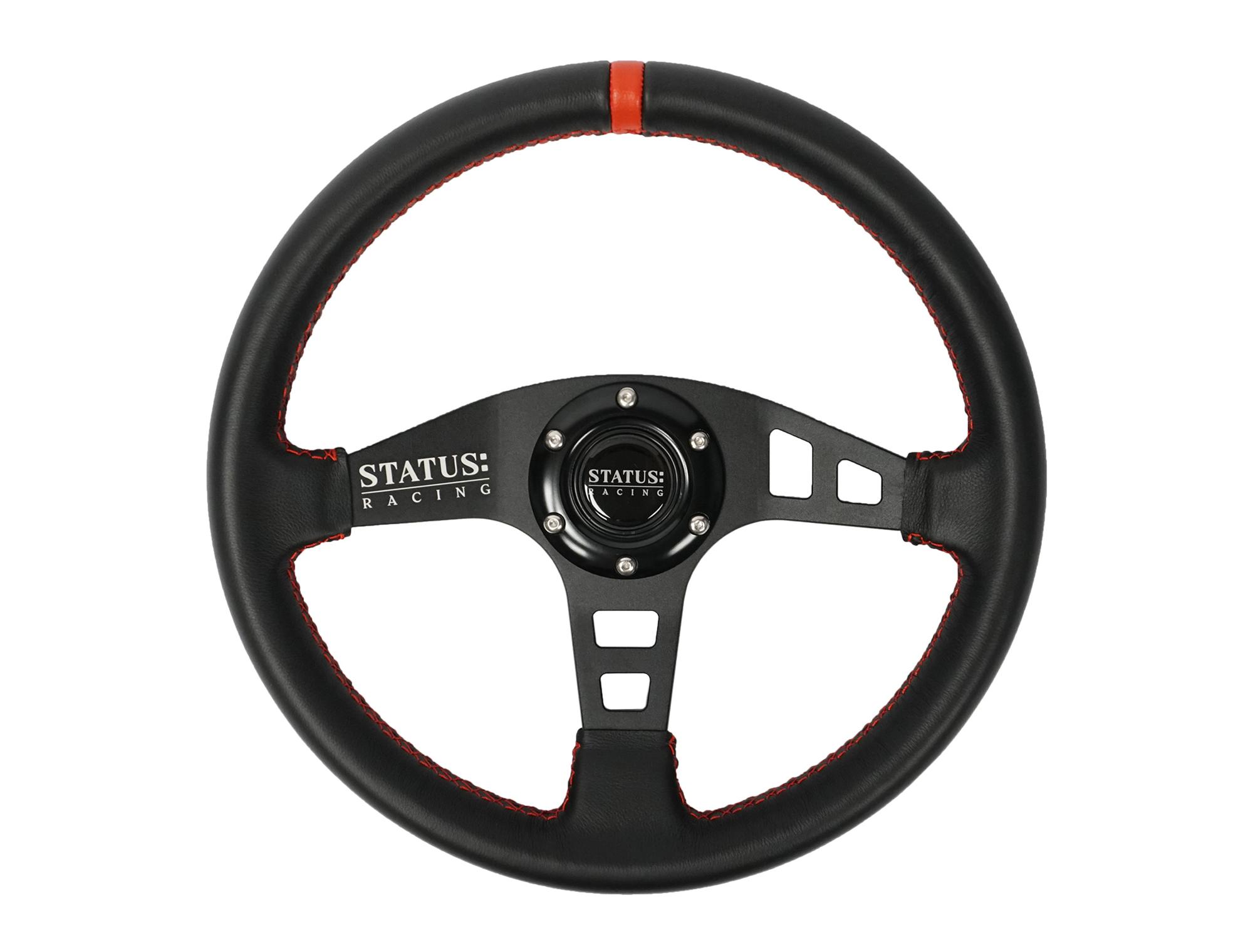 SR Flat Leather Steering Wheel