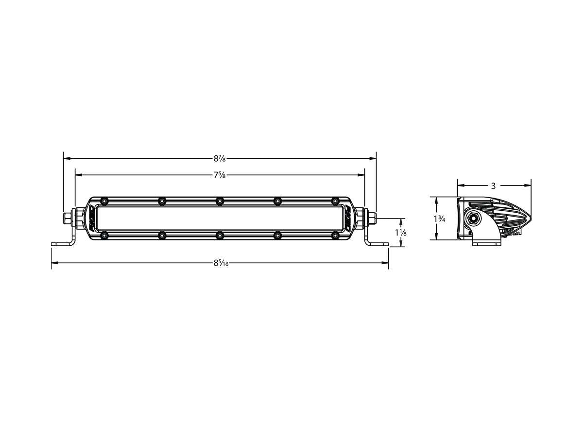 RIGID 6" SR-Series PRO White Spot LED Light Bar