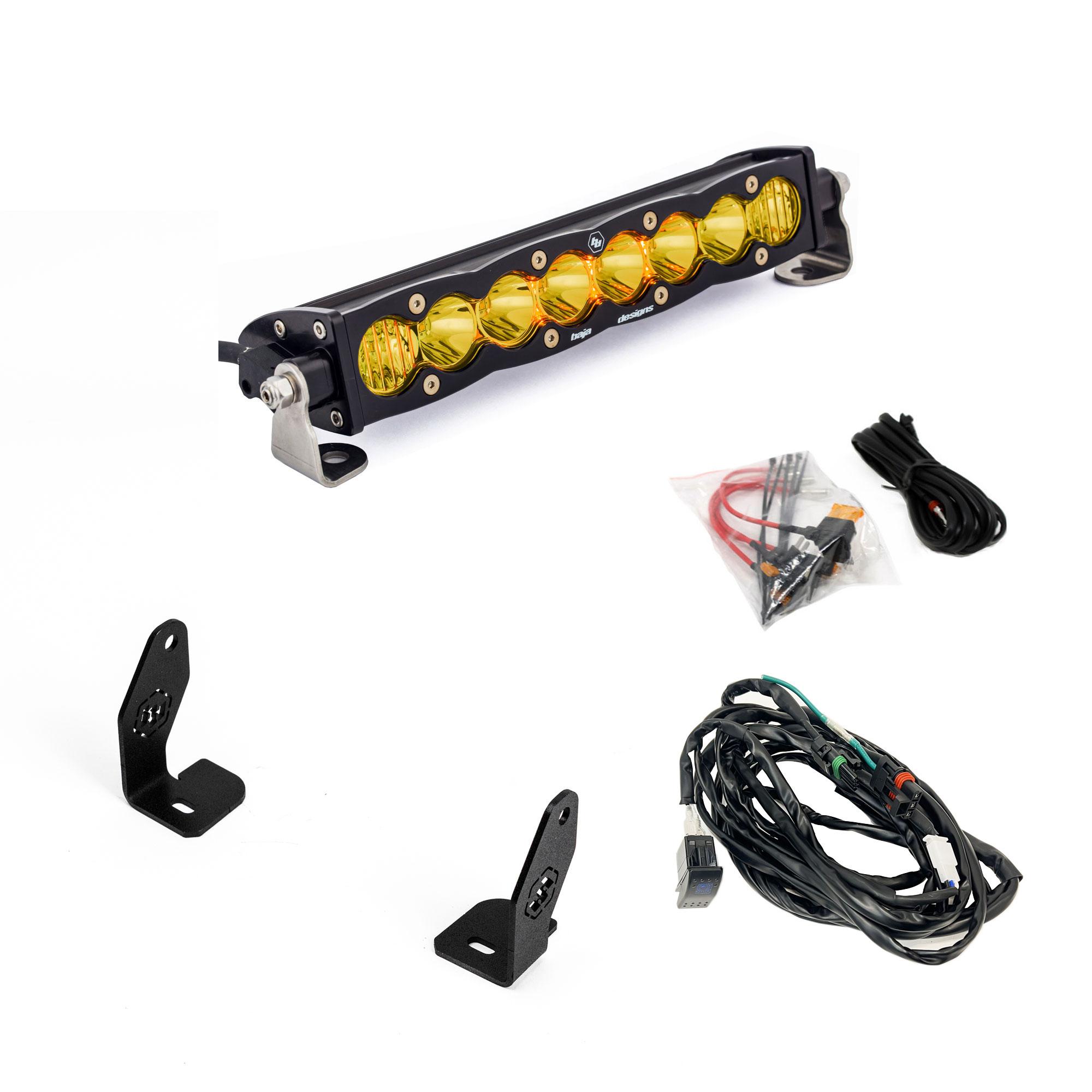 S8 10" Light Bar Hood Mount Kit - Polaris 2025 RZR Pro-R; Pro-S; Pro-XP