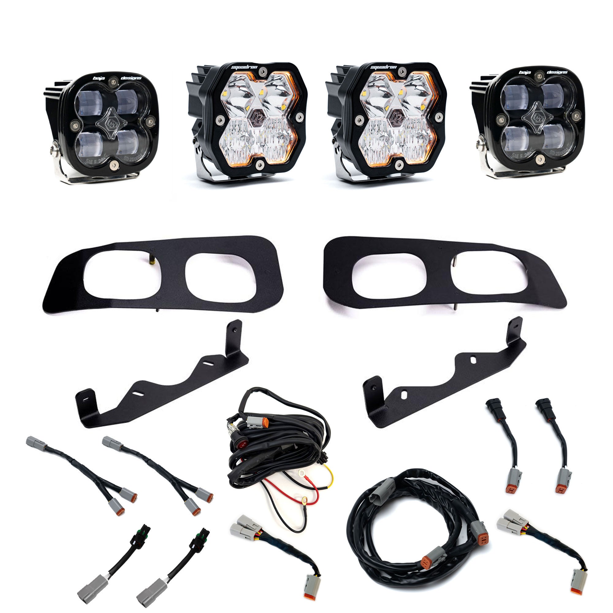 Squadron 2.0 Sport/Squadron SAE Dual Fog Pocket Light Kit - Ford 2023-26 F-250/350 Super Duty