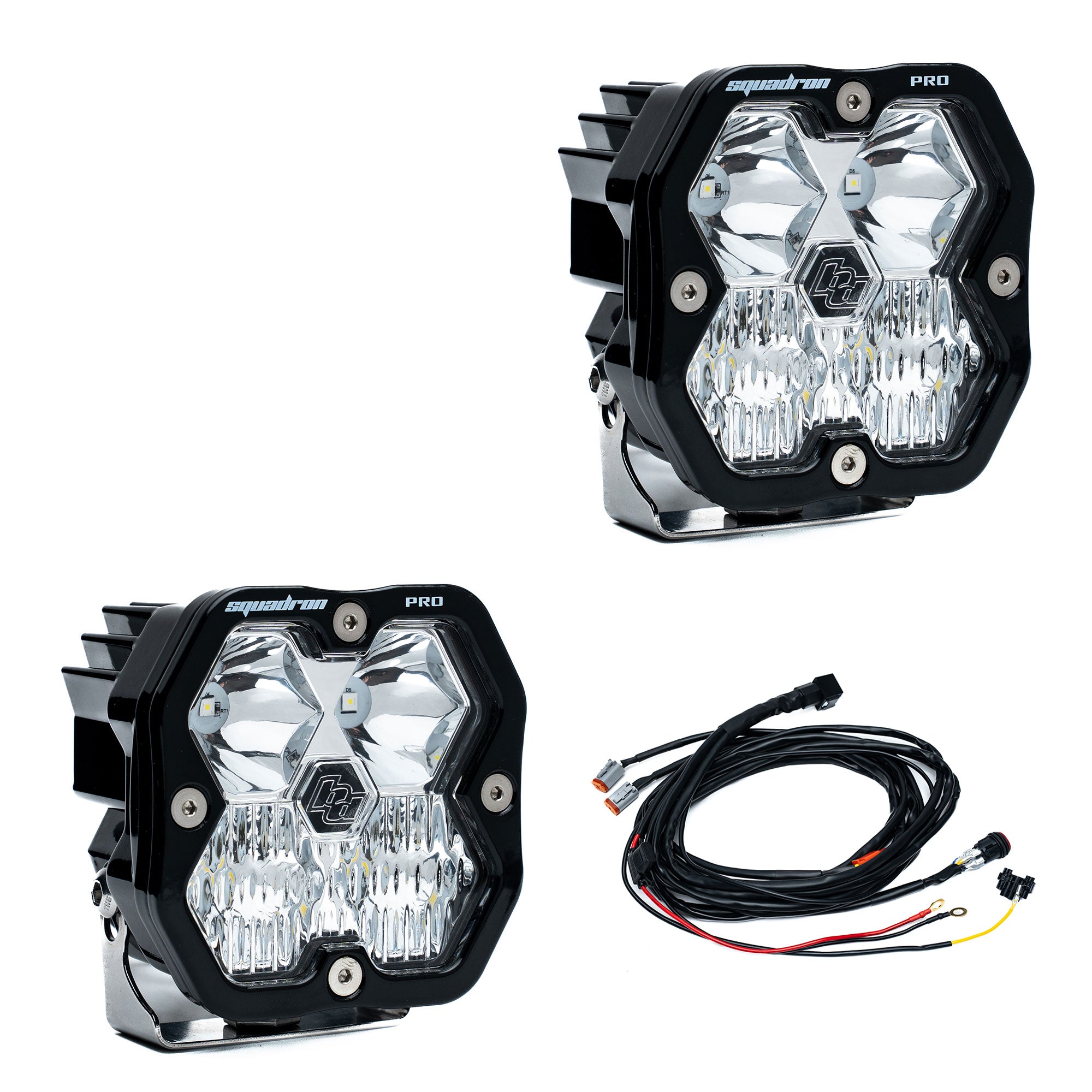 Squadron 2.0 Pro Black LED Auxiliary Light Pod Pair - Universal