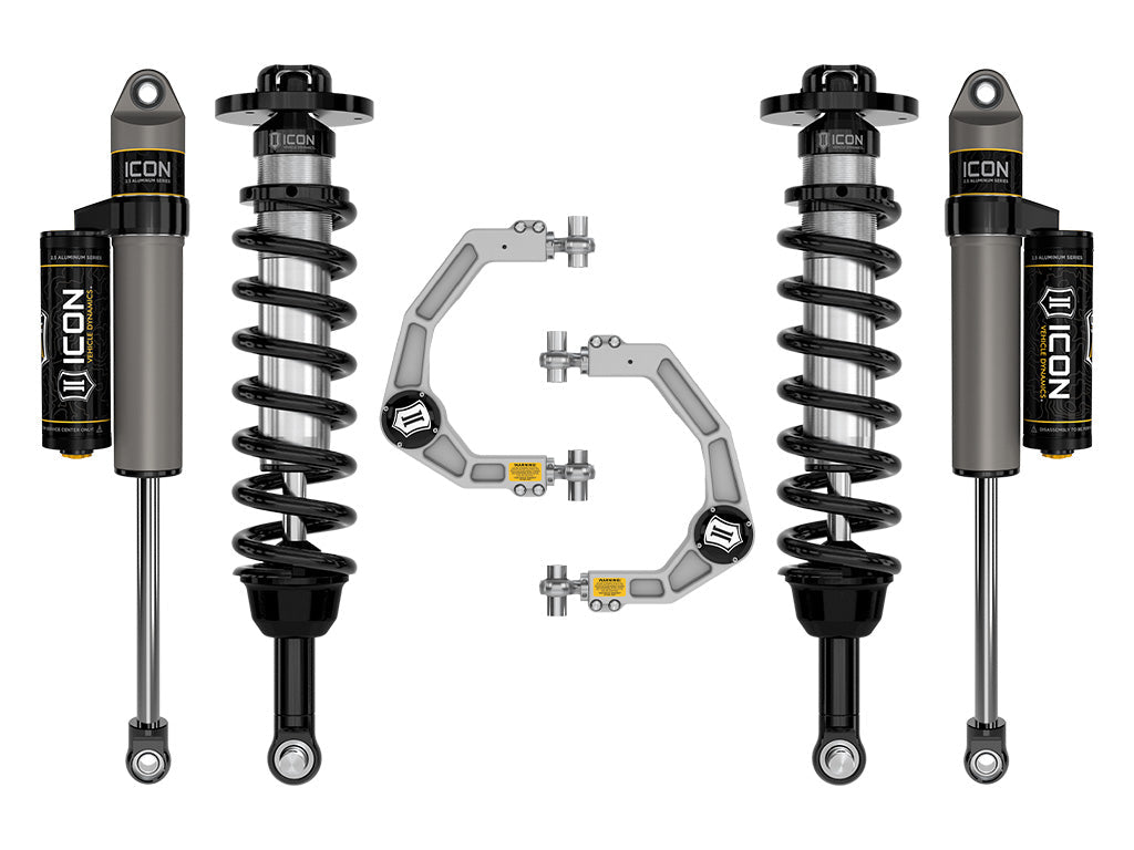 ICON 2021-2025 Ford F-150 Tremor, 2.5-3" Lift, Stage 2 Suspension System, Billet
