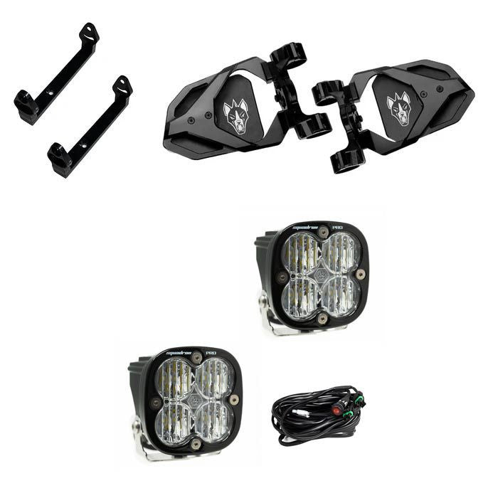 Cuero Race Mirrors/Squadron Pro Light Kit - Chupacabra Offroad x Baja Designs Collab