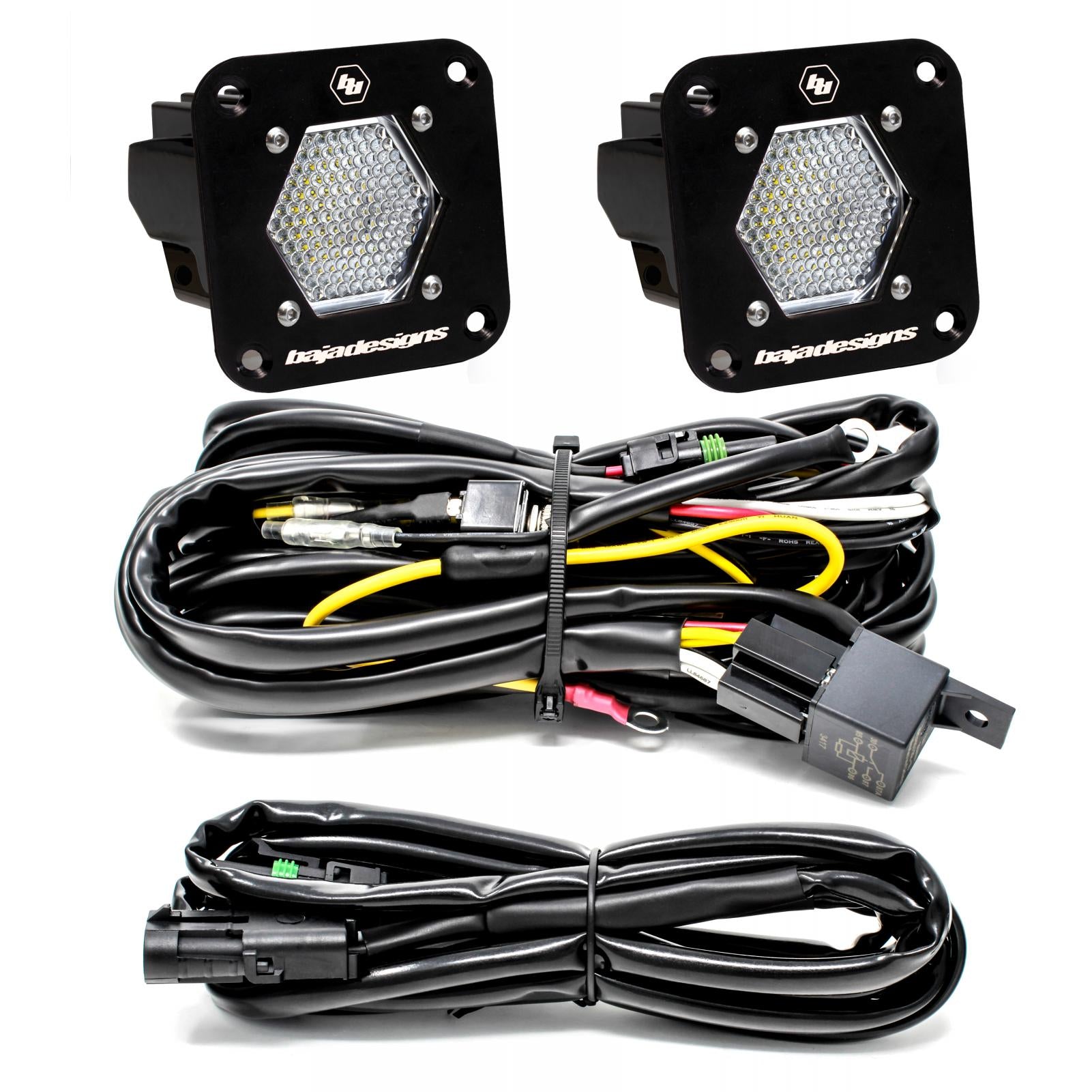 LED Light Pods S1 Pair Spot Laser LED Backup Kit Baja Designs