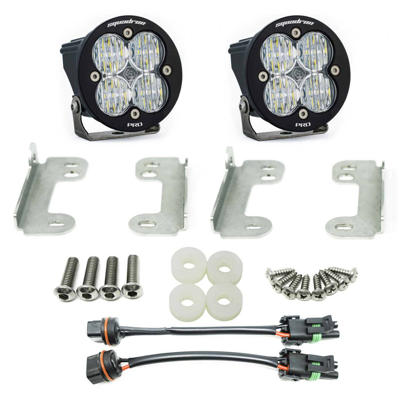 Jeep JL/JT Squadron-R Pro Fog Pocket Light Kit - Jeep 2020-2026 Gladiator; 2018-2026 Wrangler JL