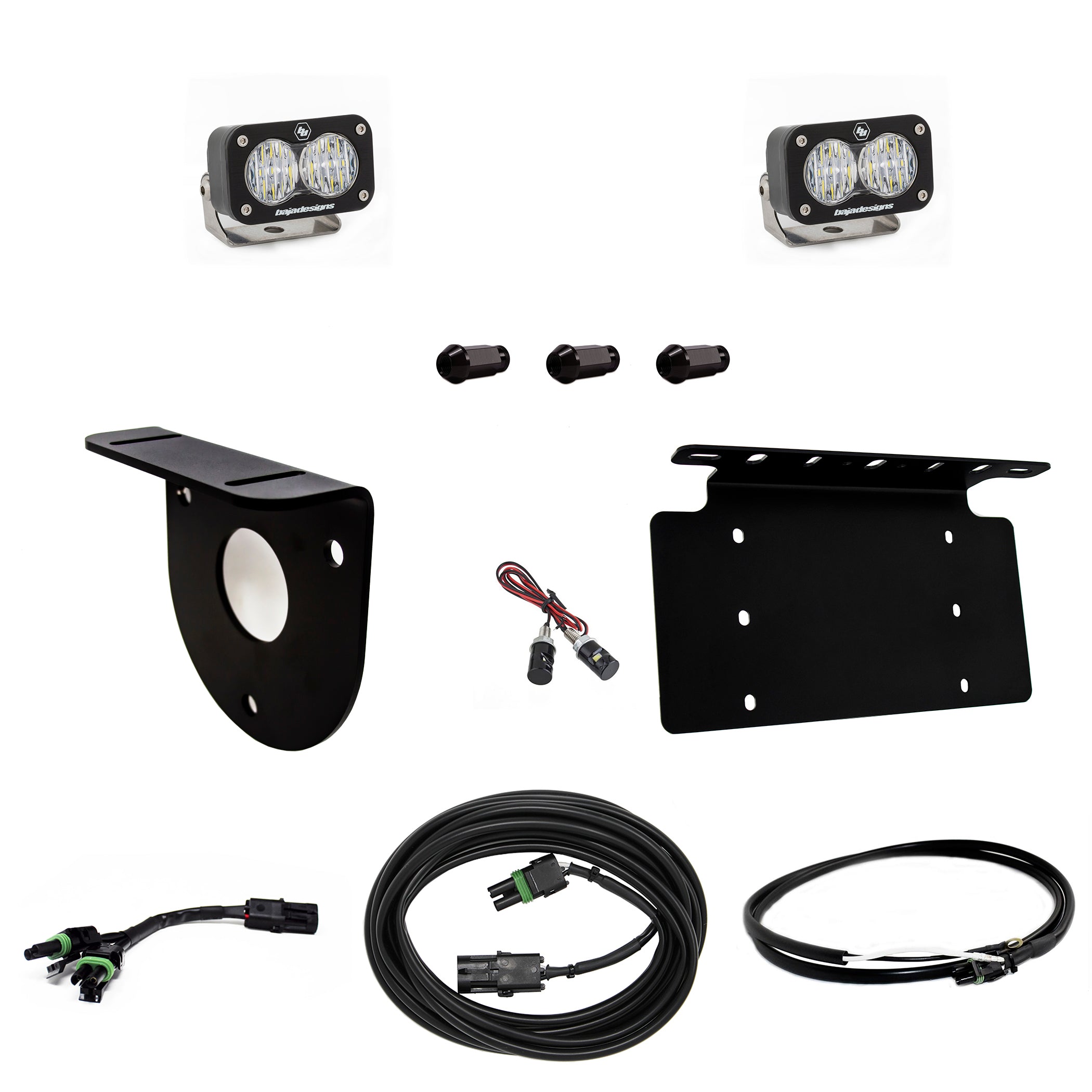 Bronco Dual S2 Sport W/C Reverse Kit w/Lic Plate w/Upfitter 21-Up Ford Bronco Baja Designs